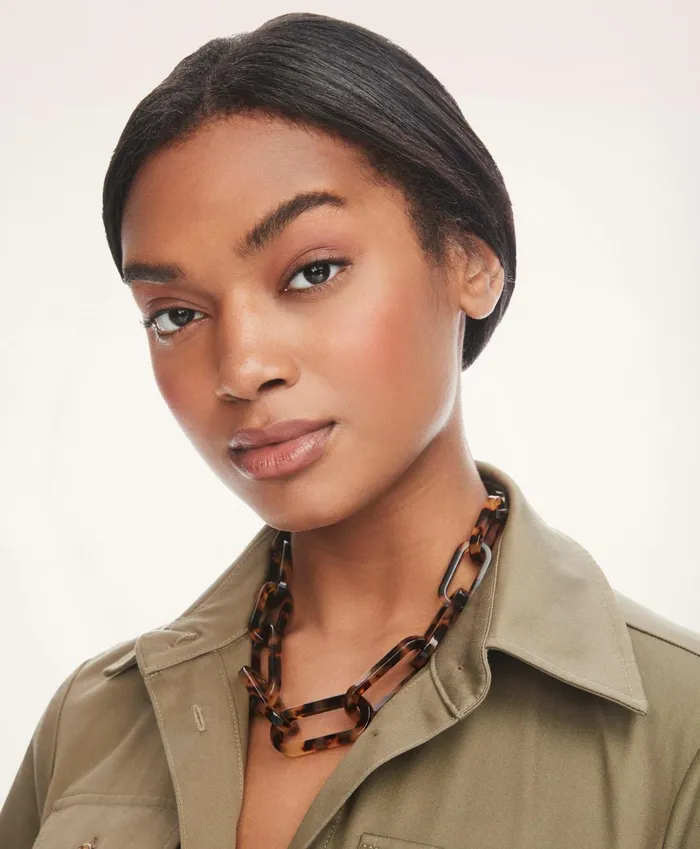 Jewelry Women Brooks Brothers Tortoise Link Necklace Multi