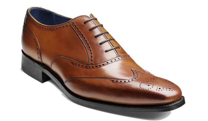 Johnny 8211 Antique Rosewood Calf Mens Barker Shoes Brogues