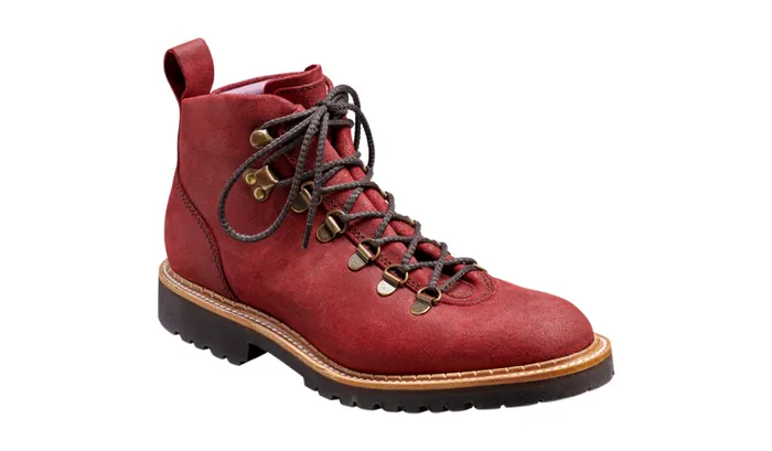 Julie 8211 Plum Waxy Suede Womens Barker Shoes Boots