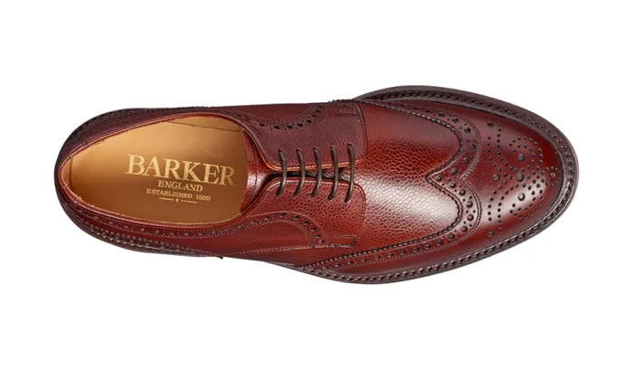 Kelmarsh 8211 Cherry Grain Mens Barker Shoes Brogues