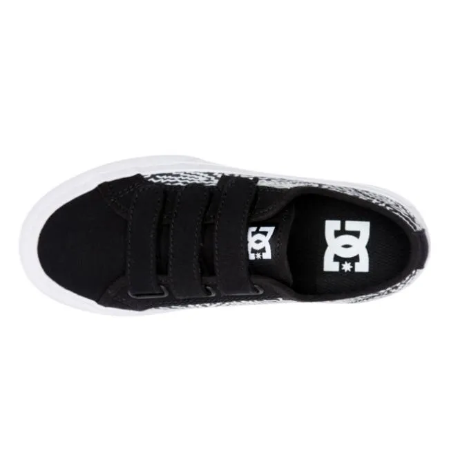 Kids Sneakers DC Kid039s Manual V Shoes BlackWhite Print Kids Sneakers DC Kid039s Manual V Shoes BlackWhite Print