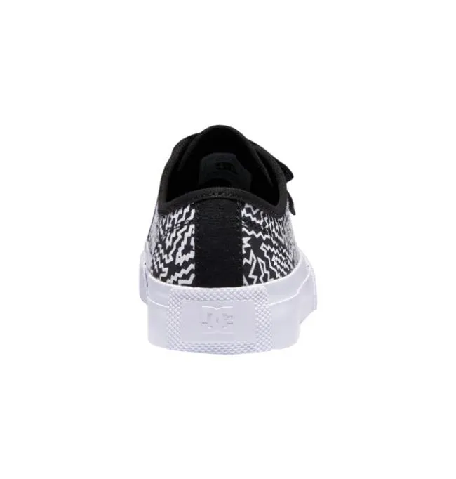 Kids Sneakers DC Kid039s Manual V Shoes BlackWhite Print Kids Sneakers DC Kid039s Manual V Shoes BlackWhite Print
