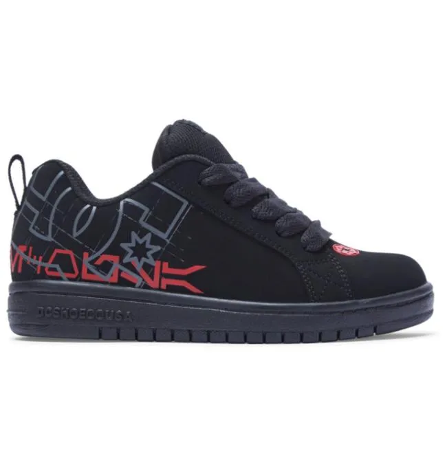 Kids Sneakers DC Kid039s Star Warstrade DC Shoes Court Graffik BlackRed
