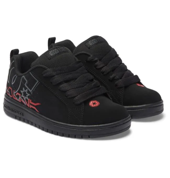 Kids Sneakers DC Kid039s Star Warstrade DC Shoes Court Graffik BlackRed Kids Sneakers DC Kid039s Star Warstrade DC Shoes Court Graffik BlackRed