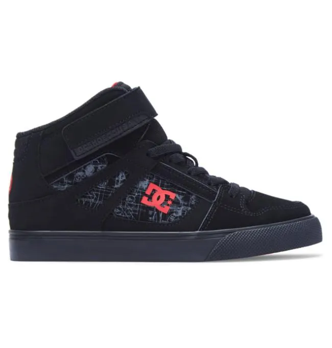 Kids Sneakers DC Kid039s Star Warstrade DC Shoes Pure HI HighTop Shoes BlackRedBlack