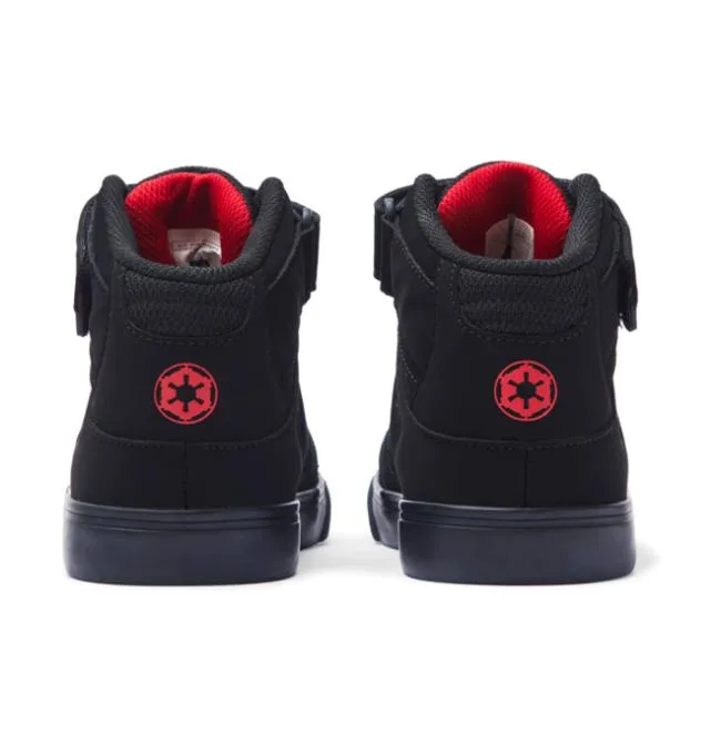 Kids Sneakers DC Kid039s Star Warstrade DC Shoes Pure HI HighTop Shoes BlackRedBlack Kids Sneakers DC Kid039s Star Warstrade DC Shoes Pure HI HighTop Shoes BlackRedBlack