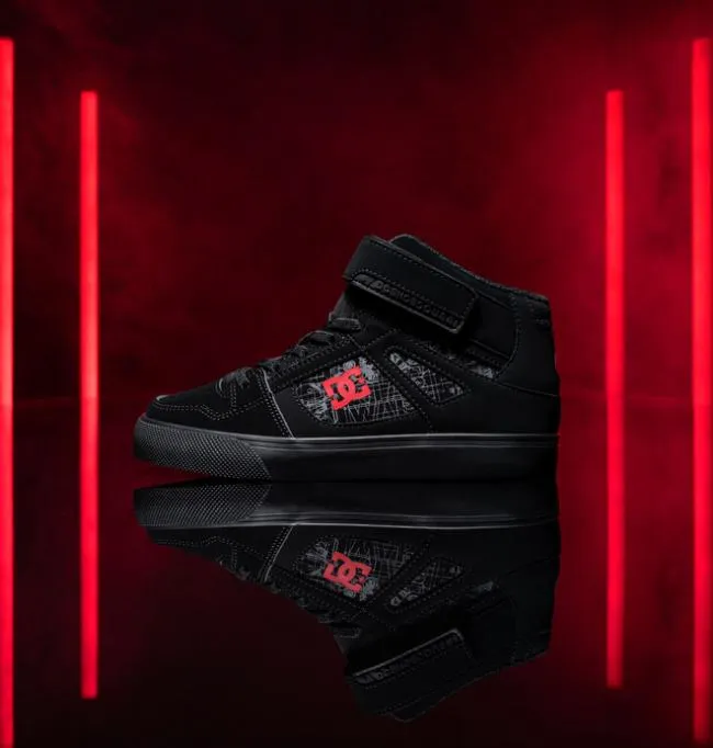 Kids Sneakers DC Kid039s Star Warstrade DC Shoes Pure HI HighTop Shoes BlackRedBlack Kids Sneakers DC Kid039s Star Warstrade DC Shoes Pure HI HighTop Shoes BlackRedBlack