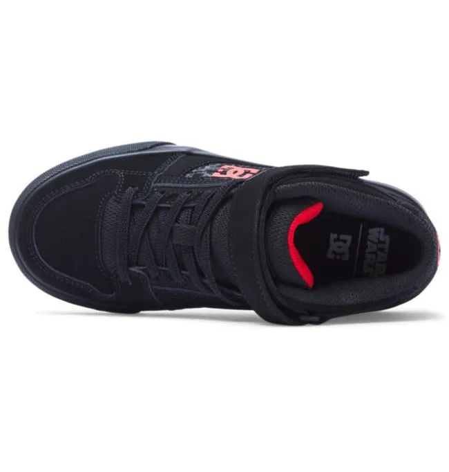 Kids Sneakers DC Kid039s Star Warstrade DC Shoes Pure HI HighTop Shoes BlackRedBlack Kids Sneakers DC Kid039s Star Warstrade DC Shoes Pure HI HighTop Shoes BlackRedBlack