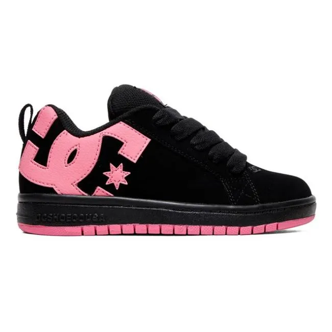 Kids Sneakers DC Kids039 Court Graffik Shoes BlackPink Kids Sneakers DC Kids039 Court Graffik Shoes BlackPink