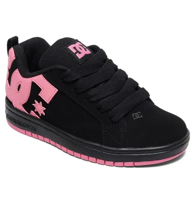 Kids Sneakers DC Kids039 Court Graffik Shoes BlackPink Kids Sneakers DC Kids039 Court Graffik Shoes BlackPink