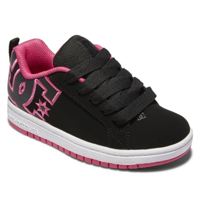 Kids Sneakers DC Kids039 Court Graffik Shoes BlackPink Stencil Kids Sneakers DC Kids039 Court Graffik Shoes BlackPink Stencil