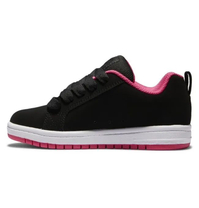 Kids Sneakers DC Kids039 Court Graffik Shoes BlackPink Stencil Kids Sneakers DC Kids039 Court Graffik Shoes BlackPink Stencil
