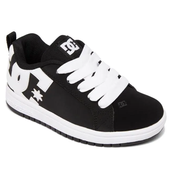 Kids Sneakers DC Kids039 Court Graffik Shoes BlackWhite Kids Sneakers DC Kids039 Court Graffik Shoes BlackWhite
