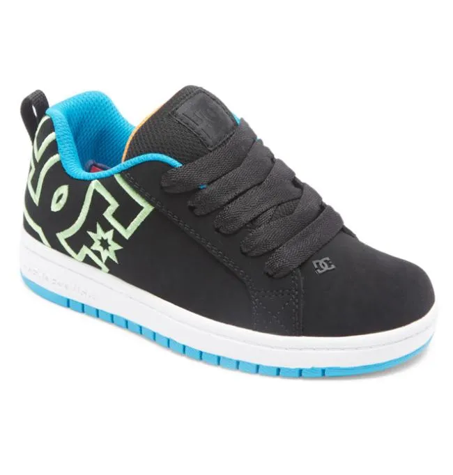 Kids Sneakers DC Kids039 Court Graffik Shoes BlackWhiteGreen Kids Sneakers DC Kids039 Court Graffik Shoes BlackWhiteGreen