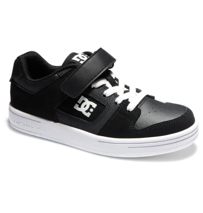 Kids Sneakers DC Kids039 Manteca 4 Elastic Lace Shoes BlackBlackWhite Kids Sneakers DC Kids039 Manteca 4 Elastic Lace Shoes BlackBlackWhite