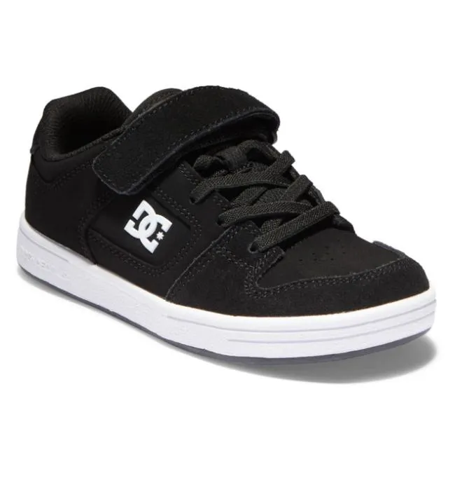 Kids Sneakers DC Kids039 Manteca 4 Elastic Lace Shoes BlackWhite Kids Sneakers DC Kids039 Manteca 4 Elastic Lace Shoes BlackWhite