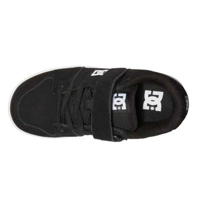 Kids Sneakers DC Kids039 Manteca 4 Elastic Lace Shoes BlackWhite Kids Sneakers DC Kids039 Manteca 4 Elastic Lace Shoes BlackWhite