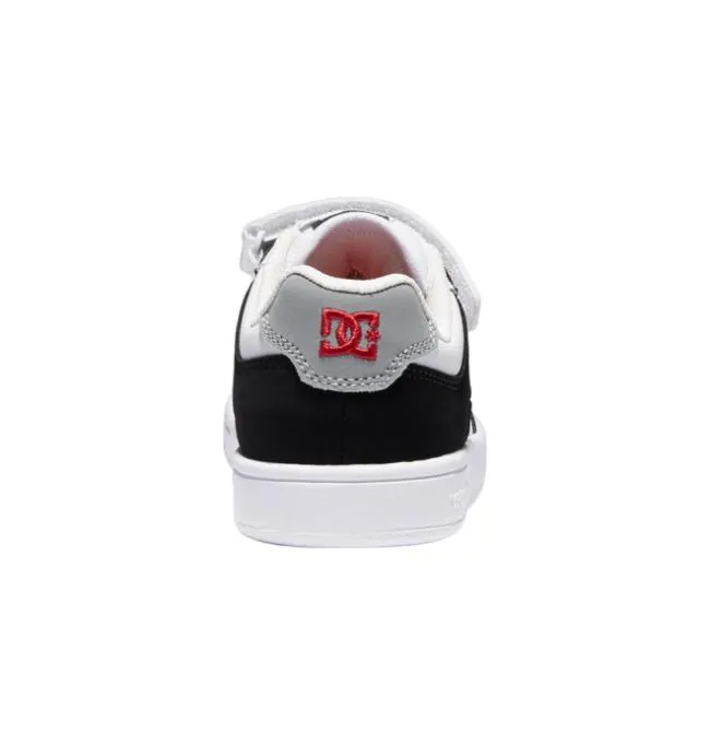 Kids Sneakers DC Kids039 Manteca 4 Elastic Lace Shoes BlackWhiteRed