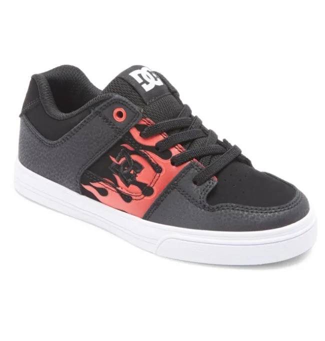 Kids Sneakers DC Kids039 Pure Elastic Lace Shoes RedGreyGrey Kids Sneakers DC Kids039 Pure Elastic Lace Shoes RedGreyGrey