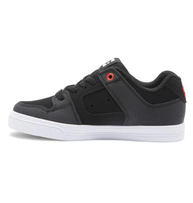 Kids Sneakers DC Kids039 Pure Elastic Lace Shoes RedGreyGrey Kids Sneakers DC Kids039 Pure Elastic Lace Shoes RedGreyGrey