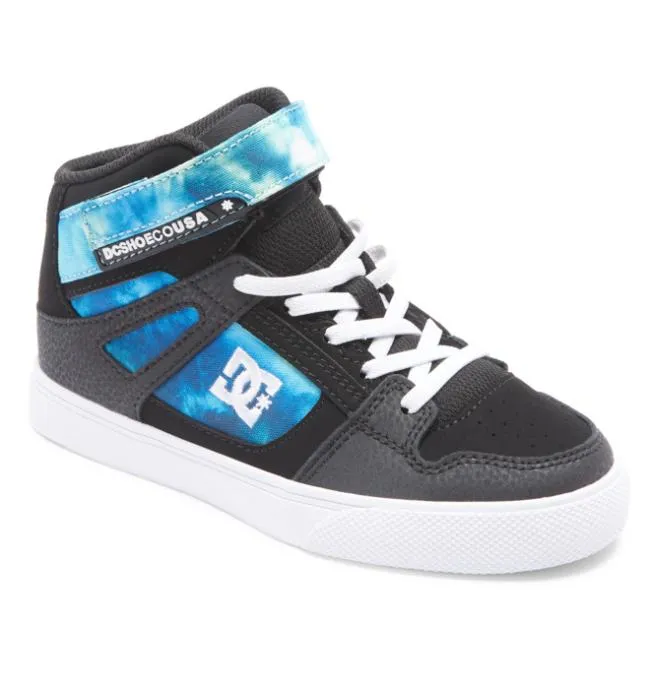 Kids Sneakers DC Kids039 Pure High Elastic Lace Shoes BlackBlueGreen Kids Sneakers DC Kids039 Pure High Elastic Lace Shoes BlackBlueGreen