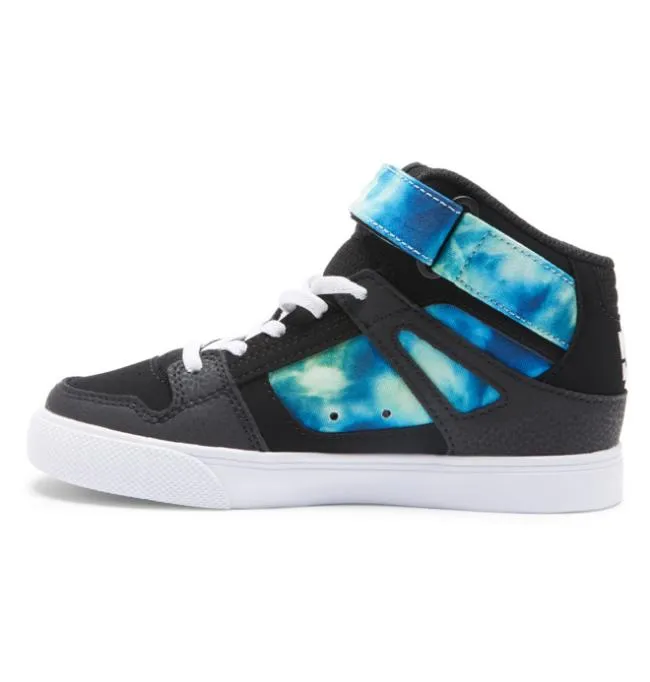 Kids Sneakers DC Kids039 Pure High Elastic Lace Shoes BlackBlueGreen Kids Sneakers DC Kids039 Pure High Elastic Lace Shoes BlackBlueGreen