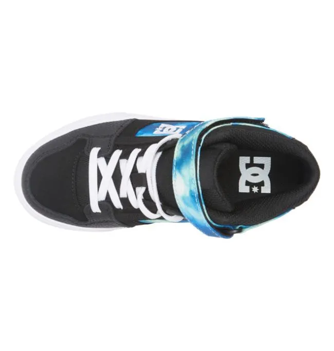 Kids Sneakers DC Kids039 Pure High Elastic Lace Shoes BlackBlueGreen Kids Sneakers DC Kids039 Pure High Elastic Lace Shoes BlackBlueGreen