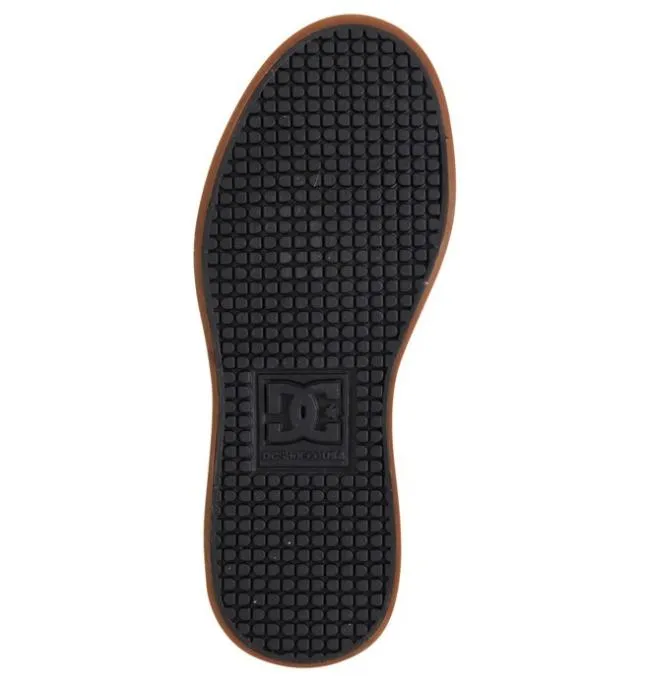 Kids Sneakers DC Kids039 Pure High Elastic Lace Shoes BlackGum Kids Sneakers DC Kids039 Pure High Elastic Lace Shoes BlackGum