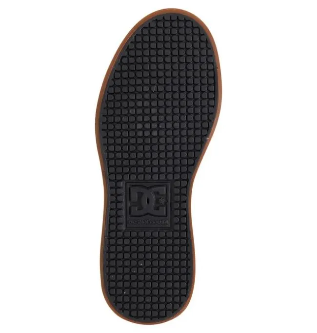 Kids Sneakers DC Kids039 Pure High Elastic Lace Shoes BlackGum Kids Sneakers DC Kids039 Pure High Elastic Lace Shoes BlackGum