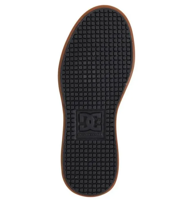 Kids Sneakers DC Kids039 Pure High Elastic Lace Shoes BlackGum Kids Sneakers DC Kids039 Pure High Elastic Lace Shoes BlackGum