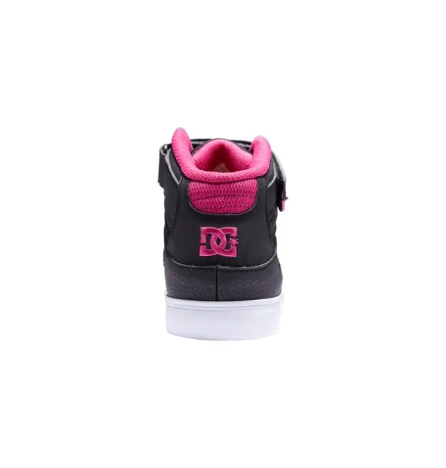 Kids Sneakers DC Kids039 Pure High Elastic Lace Shoes BlackPinkBlack Kids Sneakers DC Kids039 Pure High Elastic Lace Shoes BlackPinkBlack