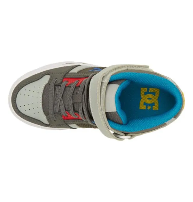 Kids Sneakers DC Kids039 Pure High Elastic Lace Shoes GreyGreen Kids Sneakers DC Kids039 Pure High Elastic Lace Shoes GreyGreen