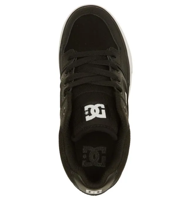 Kids Sneakers DC Kids039 Pure MID MidTop Shoes BlackWhite