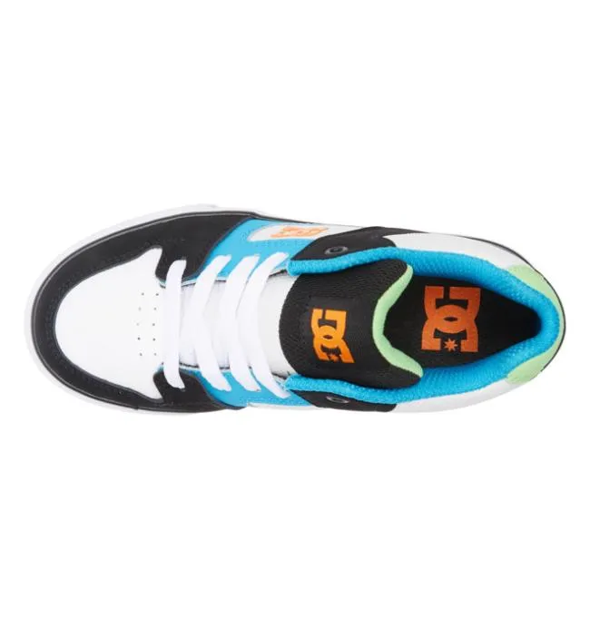 Kids Sneakers DC Kids039 Pure MID MidTop Shoes BlackWhiteBlue Kids Sneakers DC Kids039 Pure MID MidTop Shoes BlackWhiteBlue