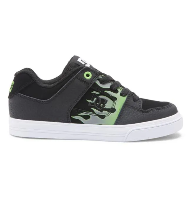 Kids Sneakers DC Kids039 Pure Shoes BlackGreyGreen