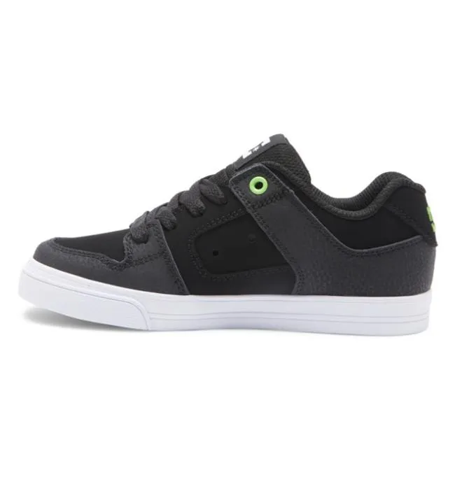Kids Sneakers DC Kids039 Pure Shoes BlackGreyGreen Kids Sneakers DC Kids039 Pure Shoes BlackGreyGreen