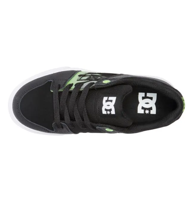 Kids Sneakers DC Kids039 Pure Shoes BlackGreyGreen Kids Sneakers DC Kids039 Pure Shoes BlackGreyGreen