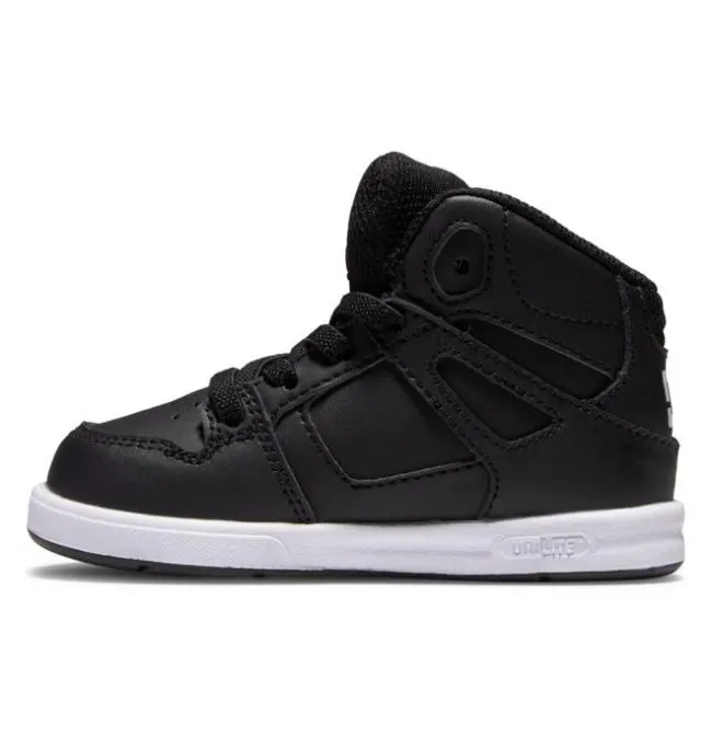 Kids Toddlers DC Toddler039s Pure Hi High Shoes BlackWhite Kids Toddlers DC Toddler039s Pure Hi High Shoes BlackWhite