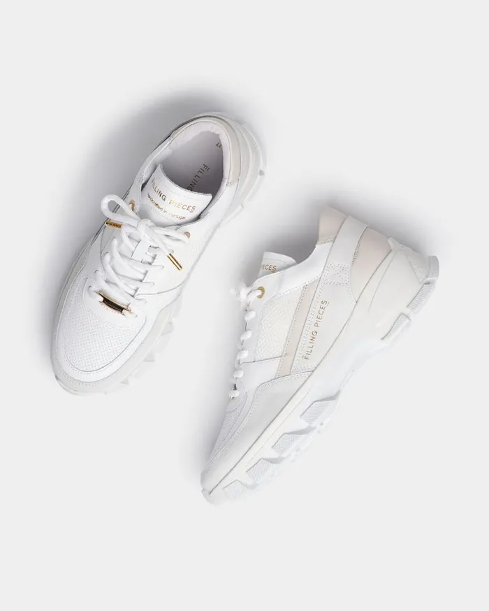 Kyoto Radar Glare White Women Filling Pieces Sneakers