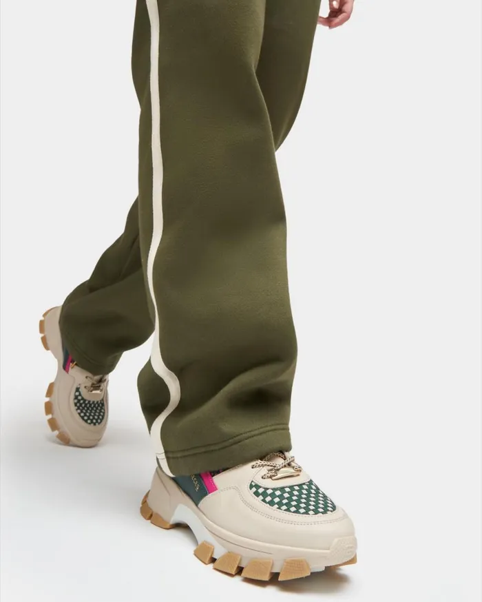 Kyoto Radar Glare Woven Beige Women Filling Pieces Sneakers