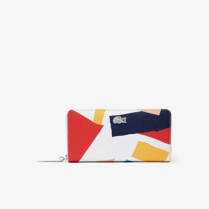 L1212 Coloured Design Zippered Wallet L Allover Womens Lacoste Small Leather Goods Near Me L1212 Coloured Design Zippered Wallet L Allover Womens Lacoste Small Leather Goods Near Me