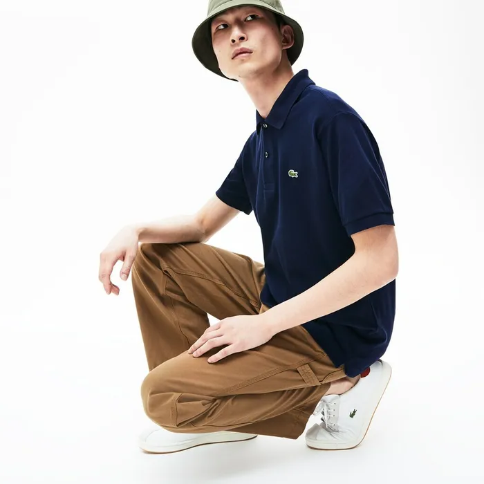 L1212 Polo Navy Blue Mens Lacoste The Original Polo Casaul