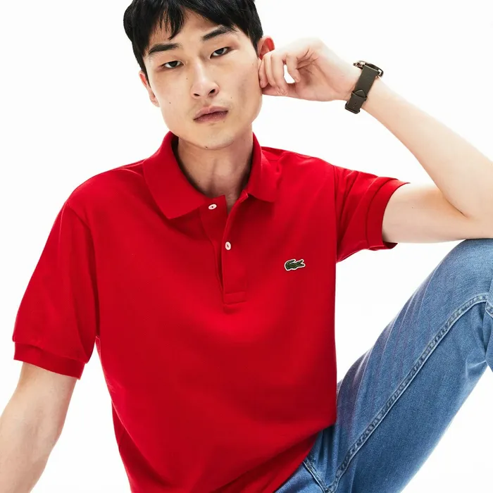 L1212 Polo Red Mens Lacoste The Original Polo Casaul