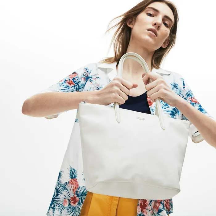 L1212 Small Leather Tote Bag Marshmallow Womens Lacoste Bags For Sale Online