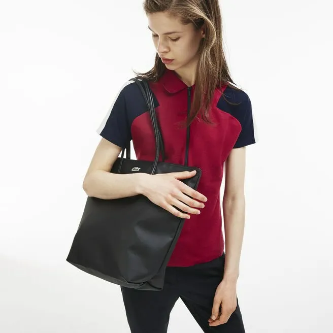 L1212 Vertical Tote Bag Black Womens Lacoste Bags Online