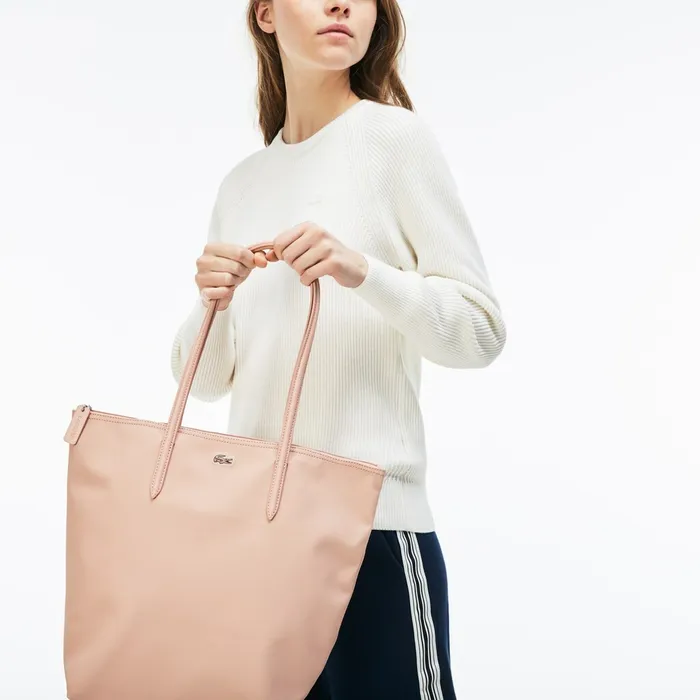 L1212 Vertical Tote Bag Black Womens Lacoste Bags Online
