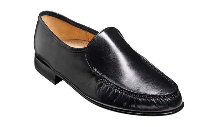 Laurence 8211 Black Kid Mens Barker Shoes Loafers