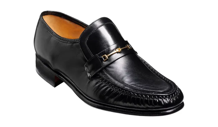 Laurie 8211 Black Kid Mens Barker Shoes Loafers