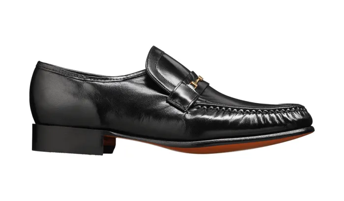Laurie 8211 Black Kid Mens Barker Shoes Loafers