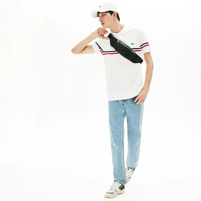 Leather Fanny Pack Black Mens Lacoste Bags Online Store